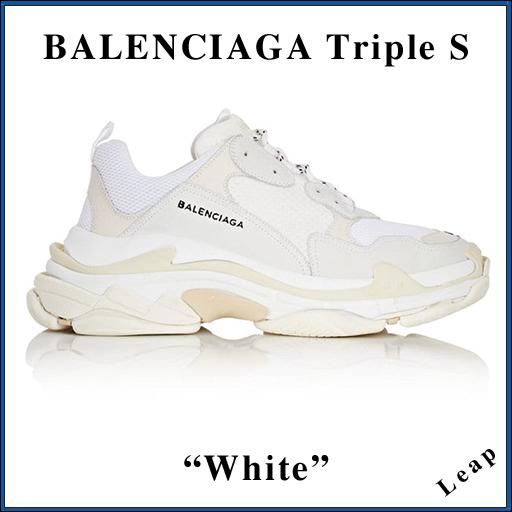 【BALENCIAGA】2018AW バレンシアガスーパーコピー 入手困難☆激レア Triple S Trainer ホワイト 483513